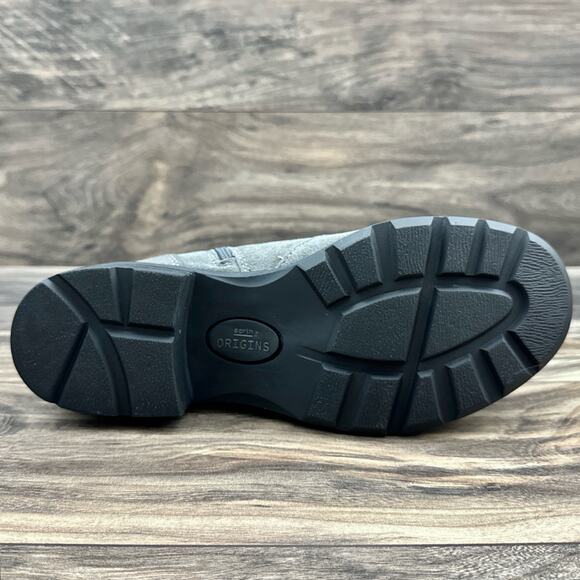 NIB Earth Origins Roxana 8W WIDE Chelsea Ankle Booties Boots Iron Grey Suede - Picture 8 of 12